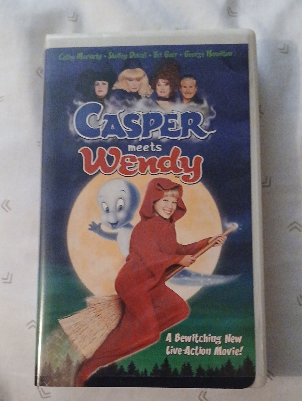 Casper Meets Wendy VHS Movie Tape - Blue & Red Artwork